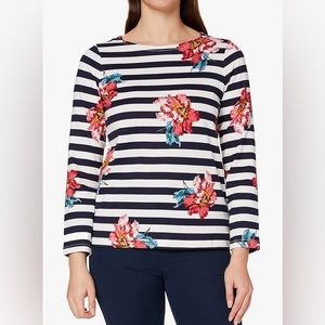NWT Joules Women's Harbour Print Long Sleeve Jersey Top